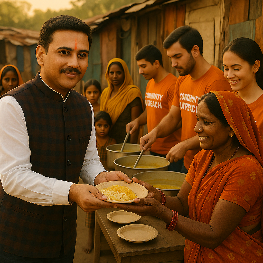 Abhinandan Rasoyee Yojana community kitchen serving meals